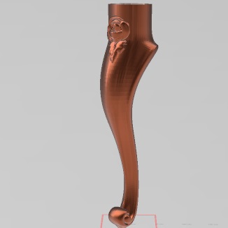 Ножка резьба ЧПУ, модель S-183